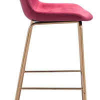 Tony Bar Chair Red &amp; Gold
