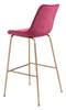 Tony Bar Chair Red &amp; Gold