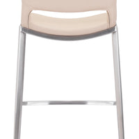 Ace Bar Chair (Set of 2) Light Pink &amp; Silver