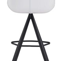 Aki Bar Chair (Set of 2) White &amp; Black