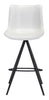 Aki Bar Chair (Set of 2) White &amp; Black