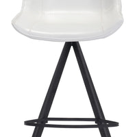 Aki Bar Chair (Set of 2) White &amp; Black