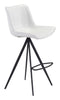 Aki Bar Chair (Set of 2) White &amp; Black