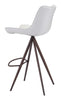 Aki Bar Chair (Set of 2) White &amp; Walnut