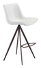 Aki Bar Chair (Set of 2) White &amp; Walnut