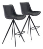 Aki Bar Chair (Set of 2) Black