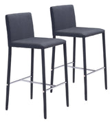 Confidence Counter Chair (Set of 2) Black