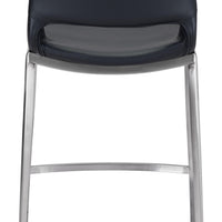 Ace Counter Chair (Set of 2) Black &amp; Silver