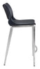 Ace Counter Chair (Set of 2) Black &amp; Silver