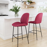 Miles Counter Chair Red