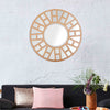 Gold Geometric Mirror