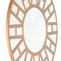 Gold Geometric Mirror