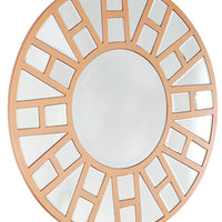 Gold Geometric Mirror