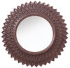Bronze Round Flower Shaped Mirror