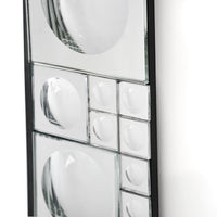 Bubbly Silver Mirror