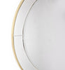 Gold Accented Round Mirror