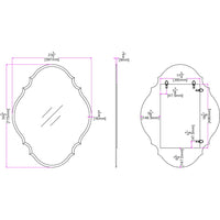 Scalloped Convex Glass Mirror