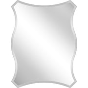 Scalloped Quatrefoil Glass Mirror