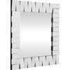 Offset Mirrored Paneled Framed Mirror