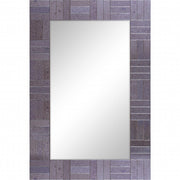 Grey Rectangular Mirror