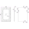 Grey Rectangular Mirror