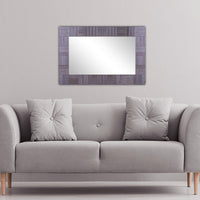 Grey Rectangular Mirror