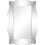 Curvy Framed Glass Mirror