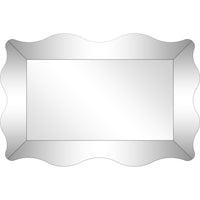 Curvy Framed Glass Mirror