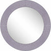 Grey Round Wall Mirror