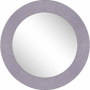 Grey Round Wall Mirror