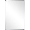 42" Painted Rectangle Accent Mirror Wall Mounted With Metal Frame