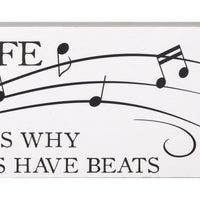 Minimalist Music Is Life Wall Art