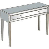Silver Beaded Console Table