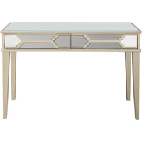 Antiqued Silver Console Table