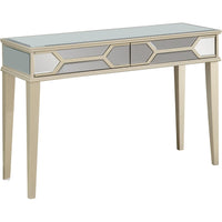 Antiqued Silver Console Table