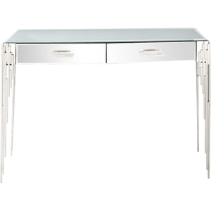 Rectangular Striped Falling Console Table