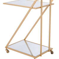 Alto Bar Cart Mirror &amp; Gold