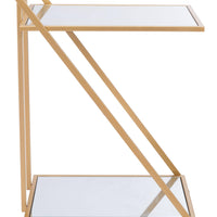 Alto Bar Cart Mirror &amp; Gold