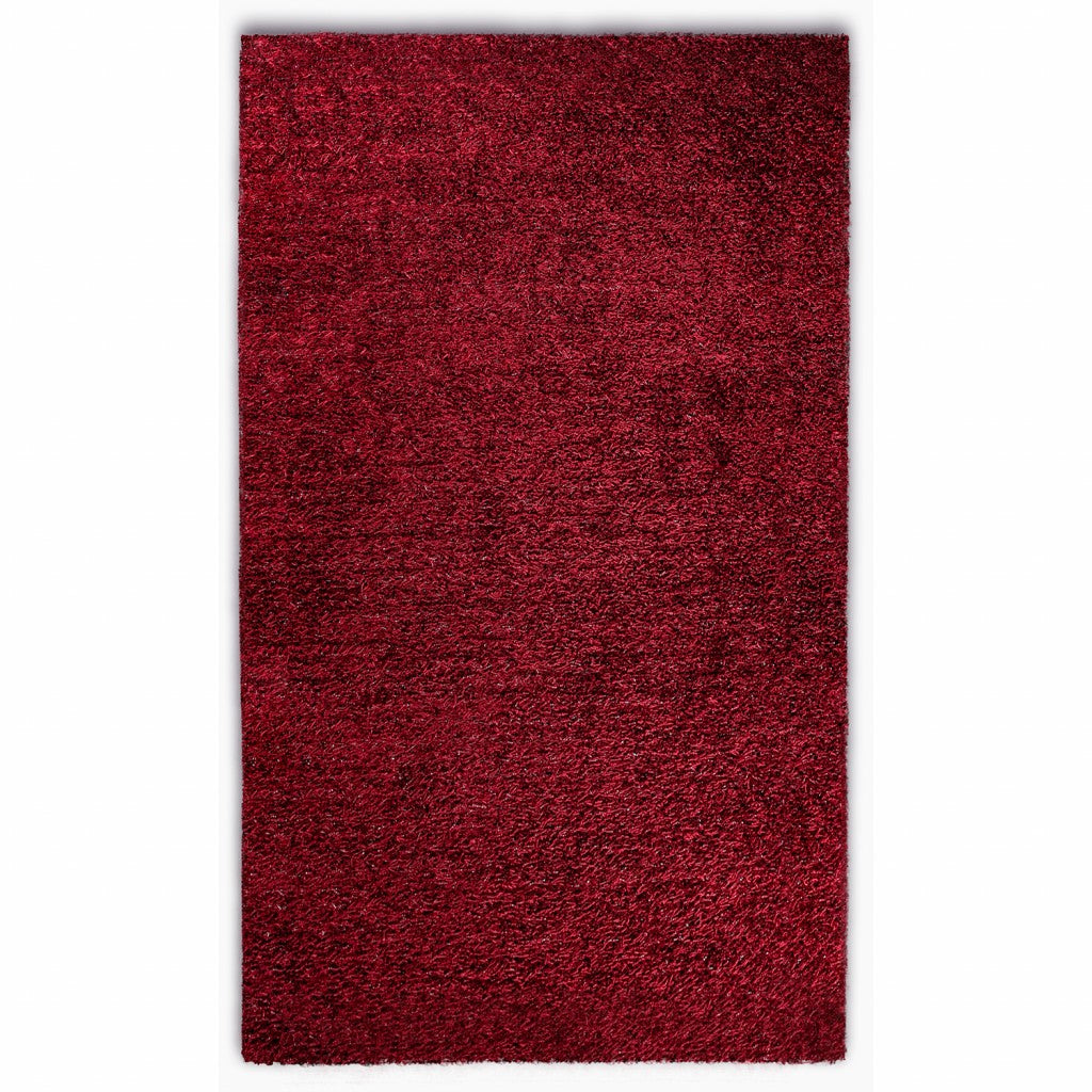 8’ x 10’ Burgundy Contemporary Area Rug