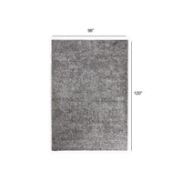 8’ x 10’ Dark Gray Contemporary Area Rug