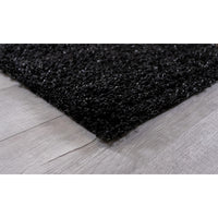 2’ x 8’ Black Contemporary Runner Rug