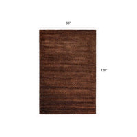 8’ x 10’ Brown Modern Shimmery Area Rug