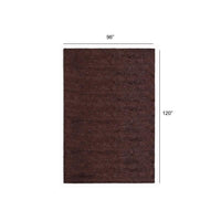 8’ x 10’ Dark Brown Modern Shimmery Area Rug