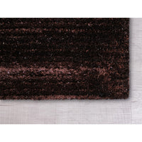 8’ x 10’ Dark Brown Modern Shimmery Area Rug