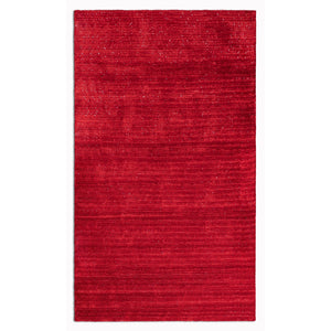 2’ x 8’ Red Modern Shimmery Runner Rug