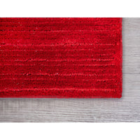 2’ x 8’ Red Modern Shimmery Runner Rug