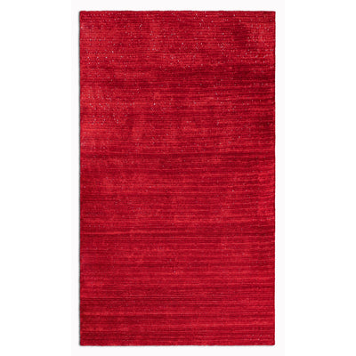 5’ x 7’ Red Modern Shimmery Area Rug