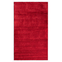 8’ x 10’ Red Modern Shimmery Area Rug