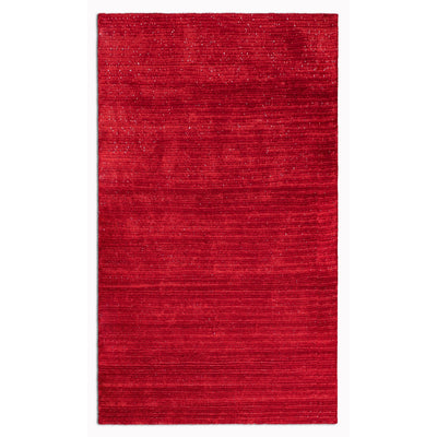 8’ x 10’ Red Modern Shimmery Area Rug