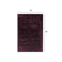 2’ x 8’ Resin Purple Modern Shimmery Runner Rug